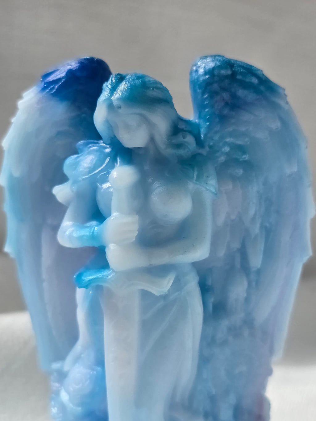 Angel of Becoming | Handmade Resin Guardian Sculpture (Imperfect Piece)