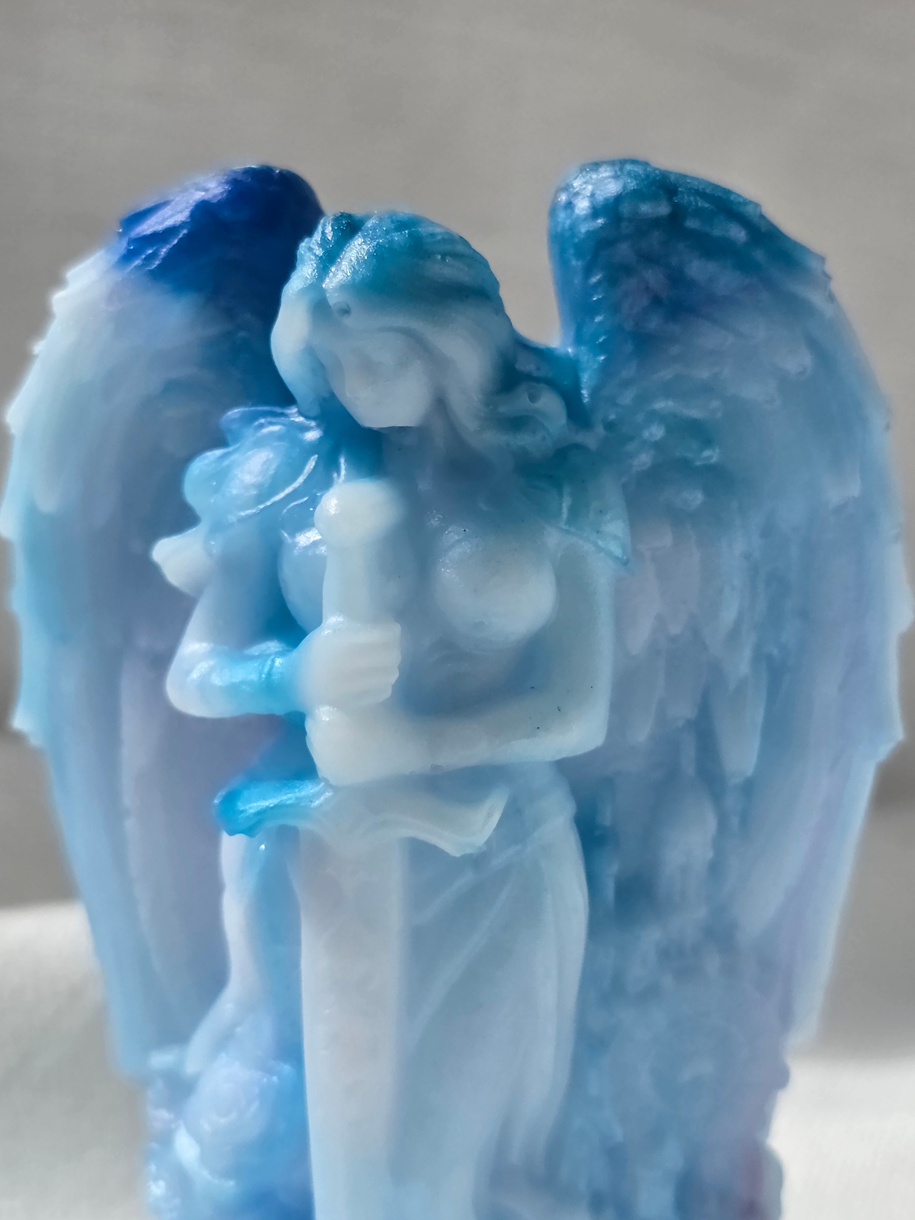 Angel of Becoming | Handmade Resin Guardian Sculpture (Imperfect Piece)