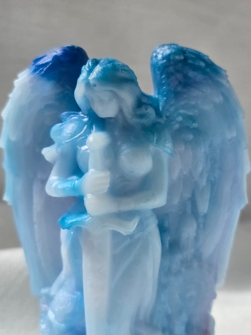Angel of Becoming | Handmade Resin Guardian Sculpture (Imperfect Piece)