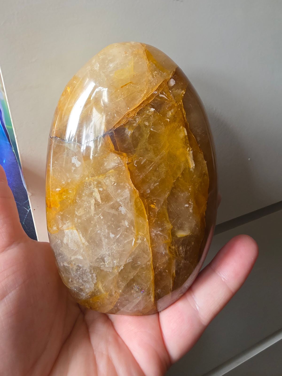 Large Golden Healer Quartz Freeform 827g | Brazilian Statement Crystal