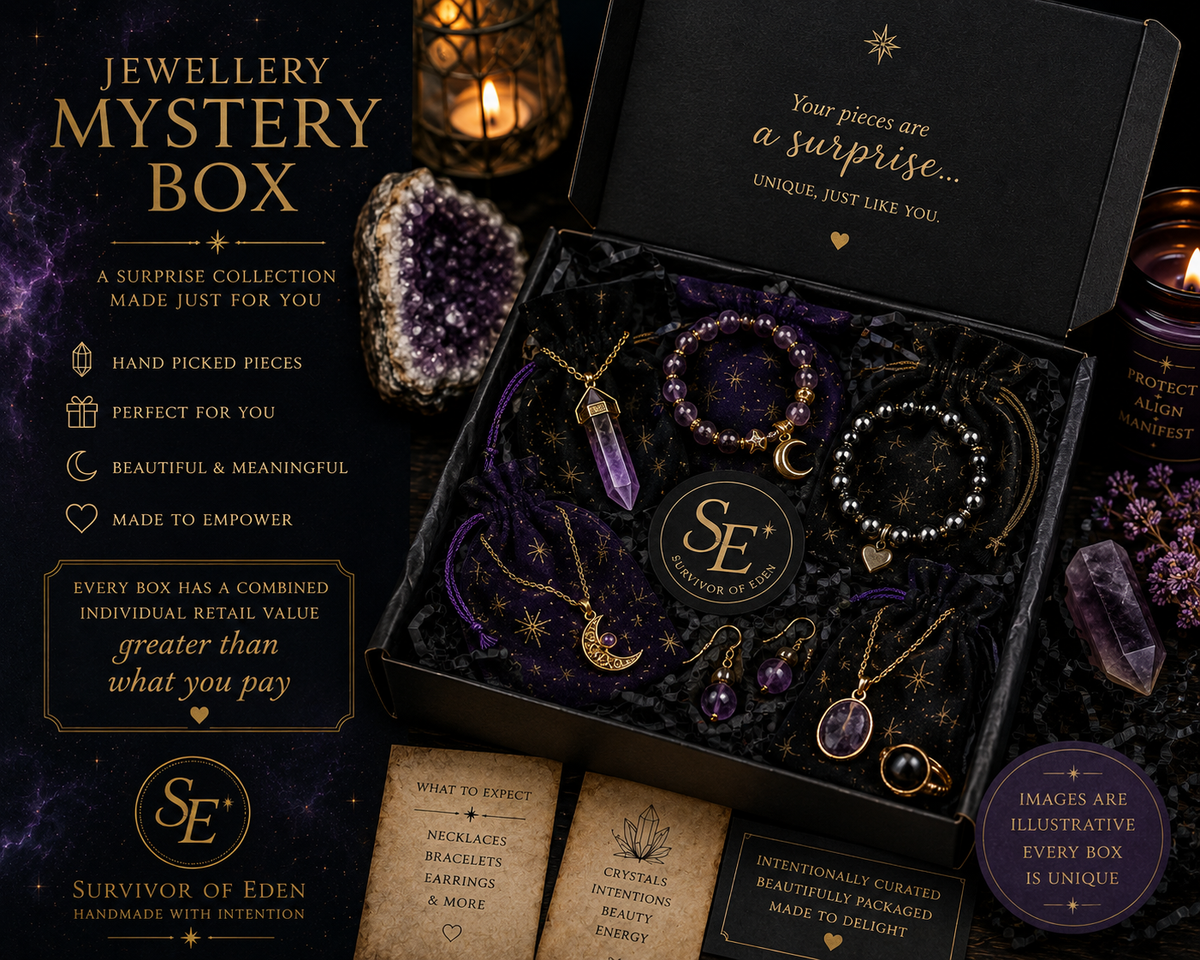 Crystal Jewellery Mystery Box | 2+ Piece Surprise Gemstone Jewellery Gift