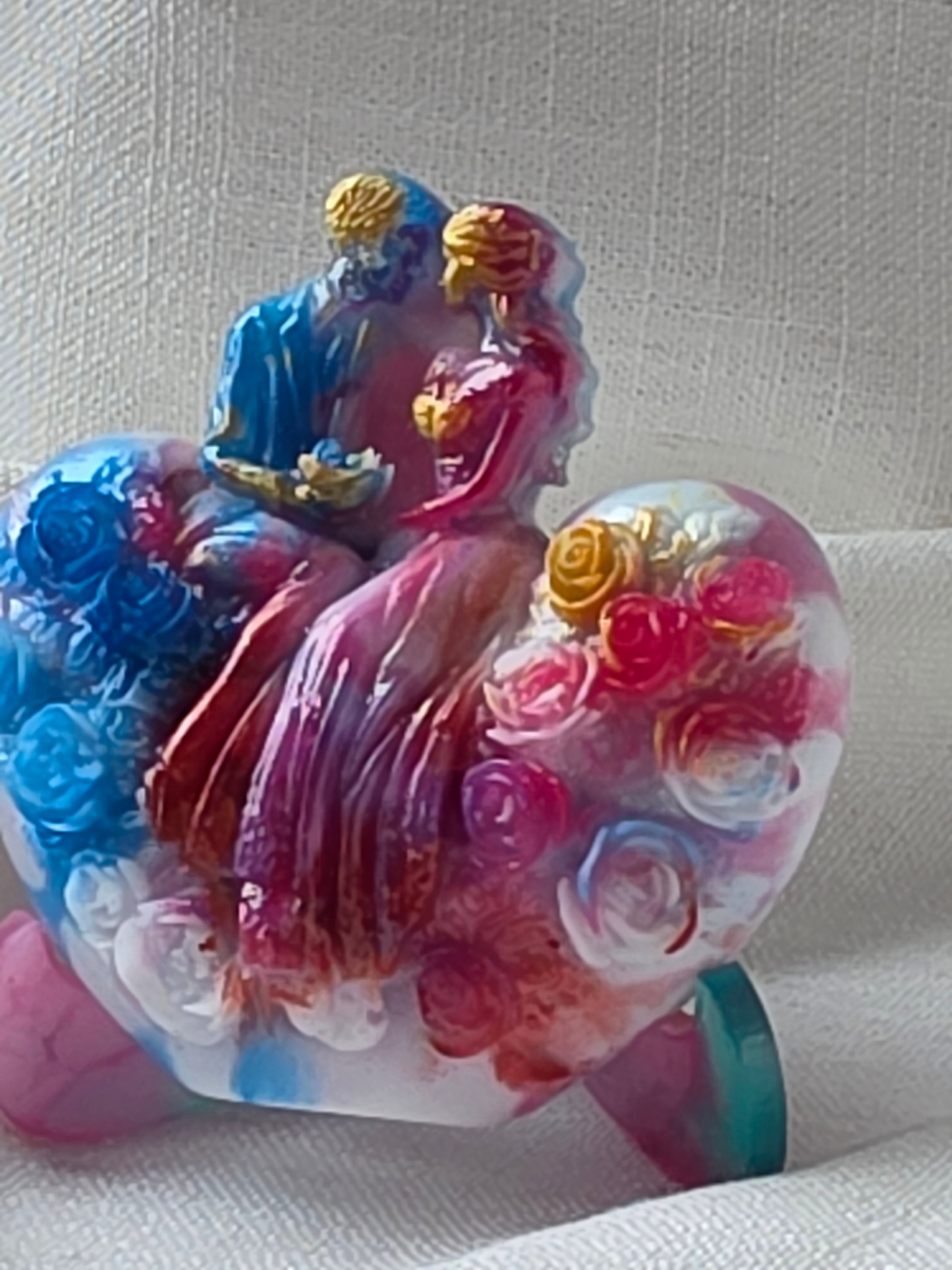 Union of Hearts – Handmade Resin Sculpture