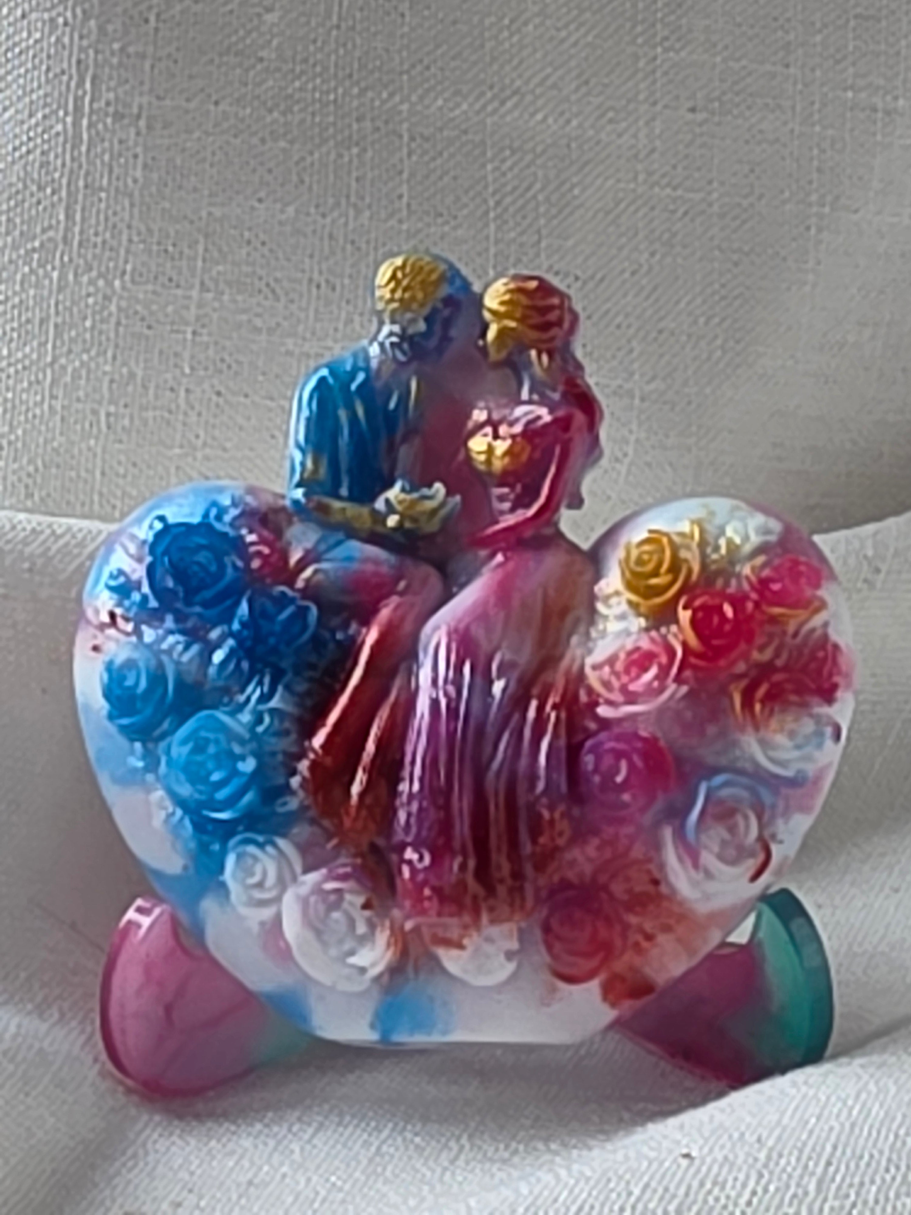 Union of Hearts – Handmade Resin Sculpture