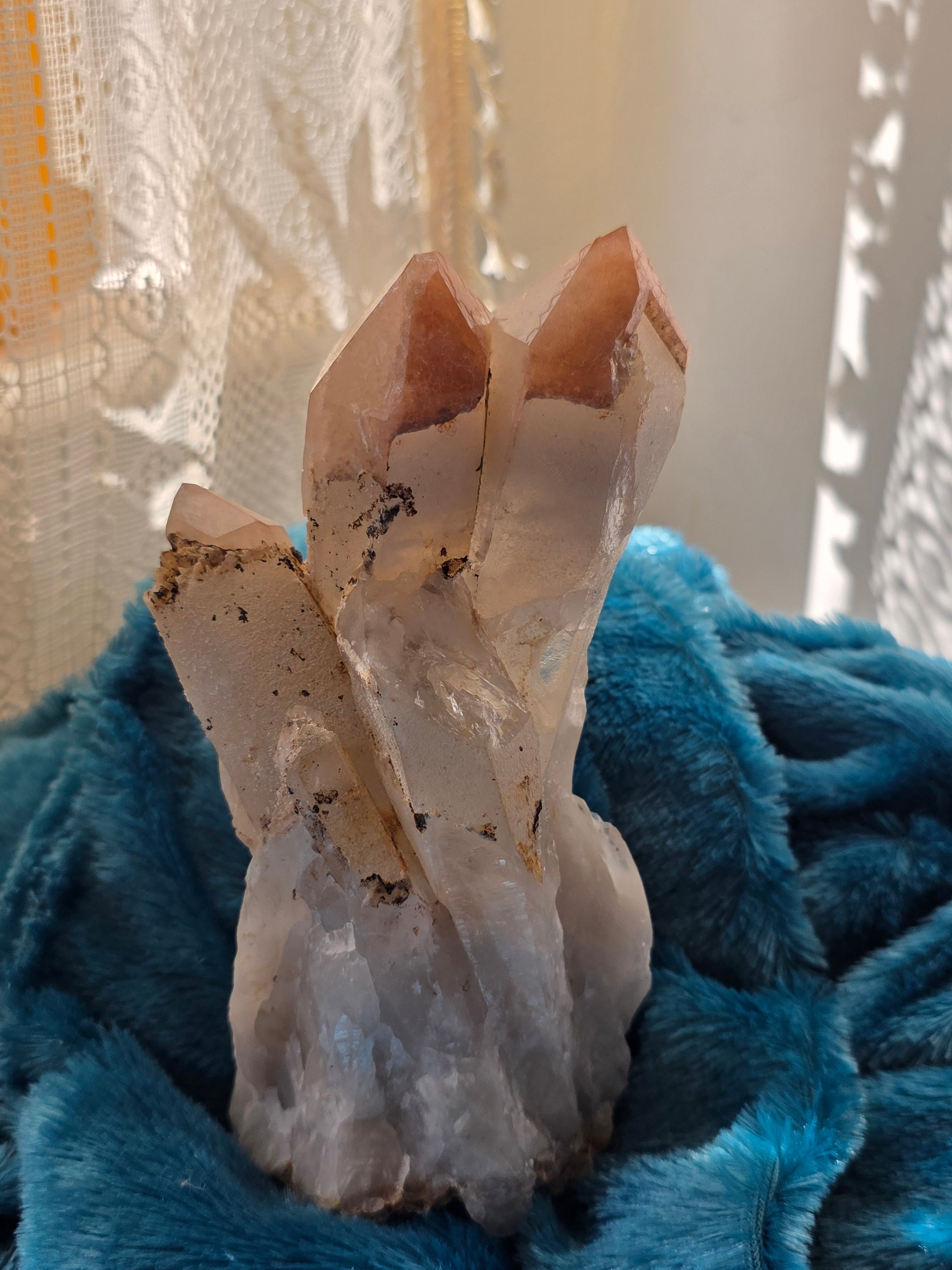 Hematoid Quartz Cluster