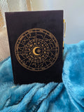 Zodiac Journal with Obsidian Crystal Pen