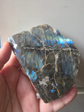 Natural Labradorite Freeform | Blue Green Flash Polished Crystal