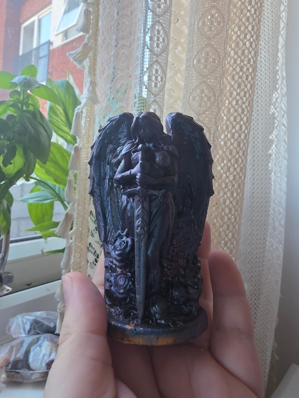 The Angel of Shadows | Handmade Resin Angel Statue | The Other Side Collection