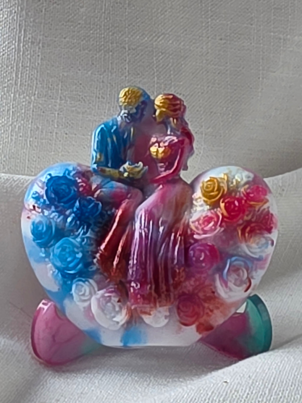 Union of Hearts – Handmade Resin Sculpture