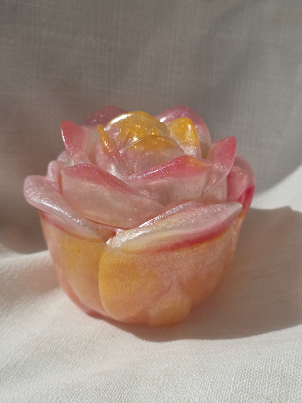 Rose Bloom Trinket Box | Handmade Resin Jewellery Box | Romantic Keepsake & Gift