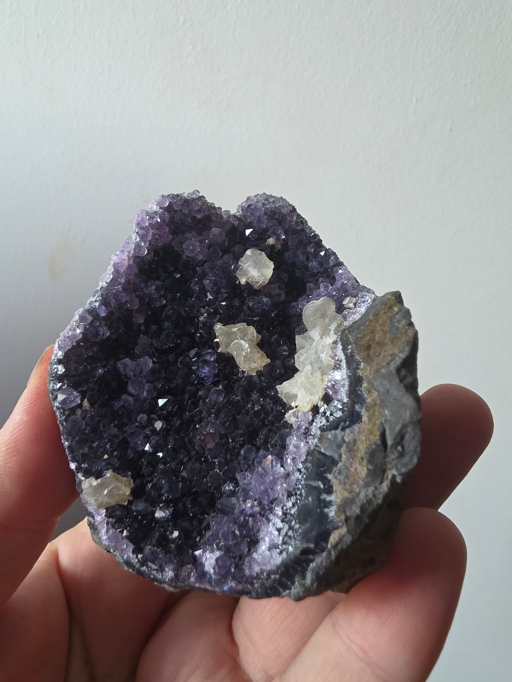 Natural Amethyst & Chalcedony Geode – Brazil | 170g