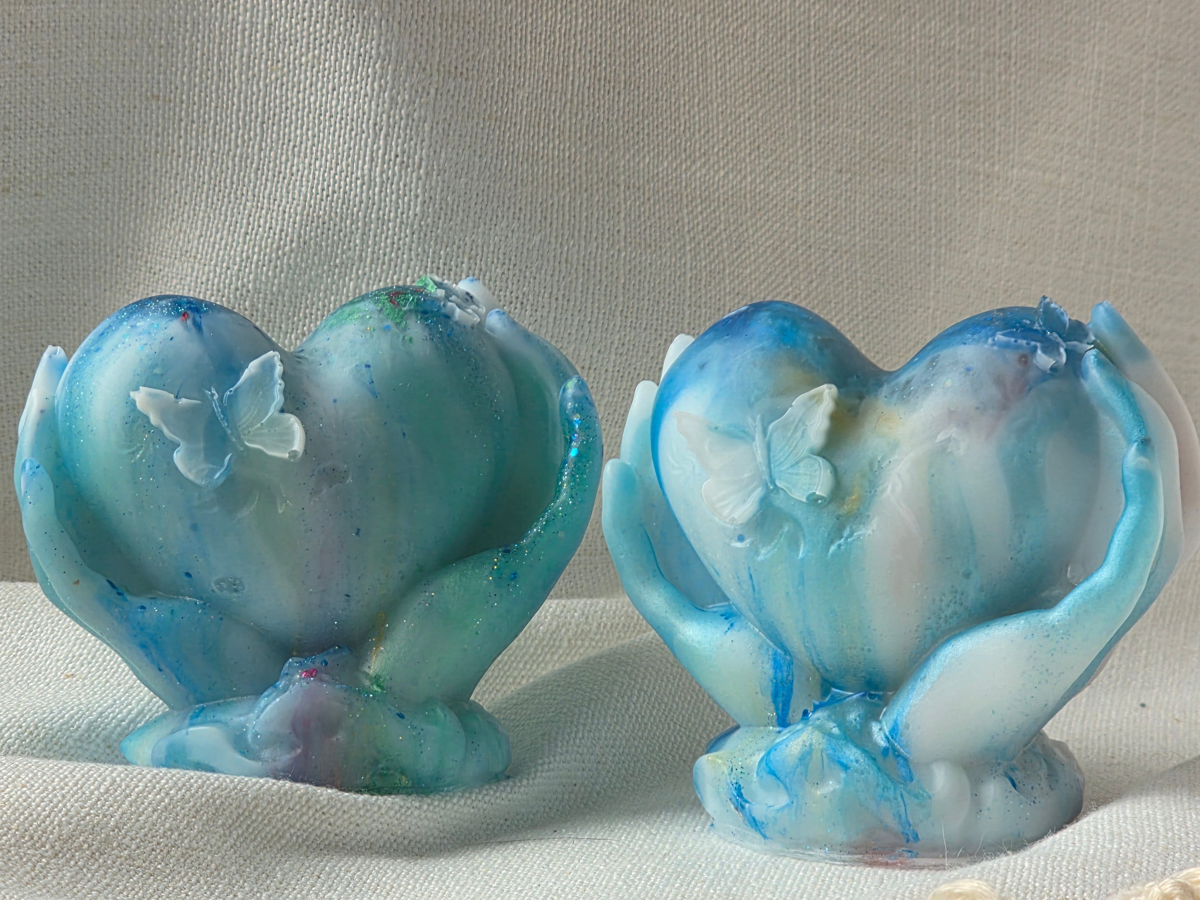 Protected Heart — Handcrafted Resin Piece