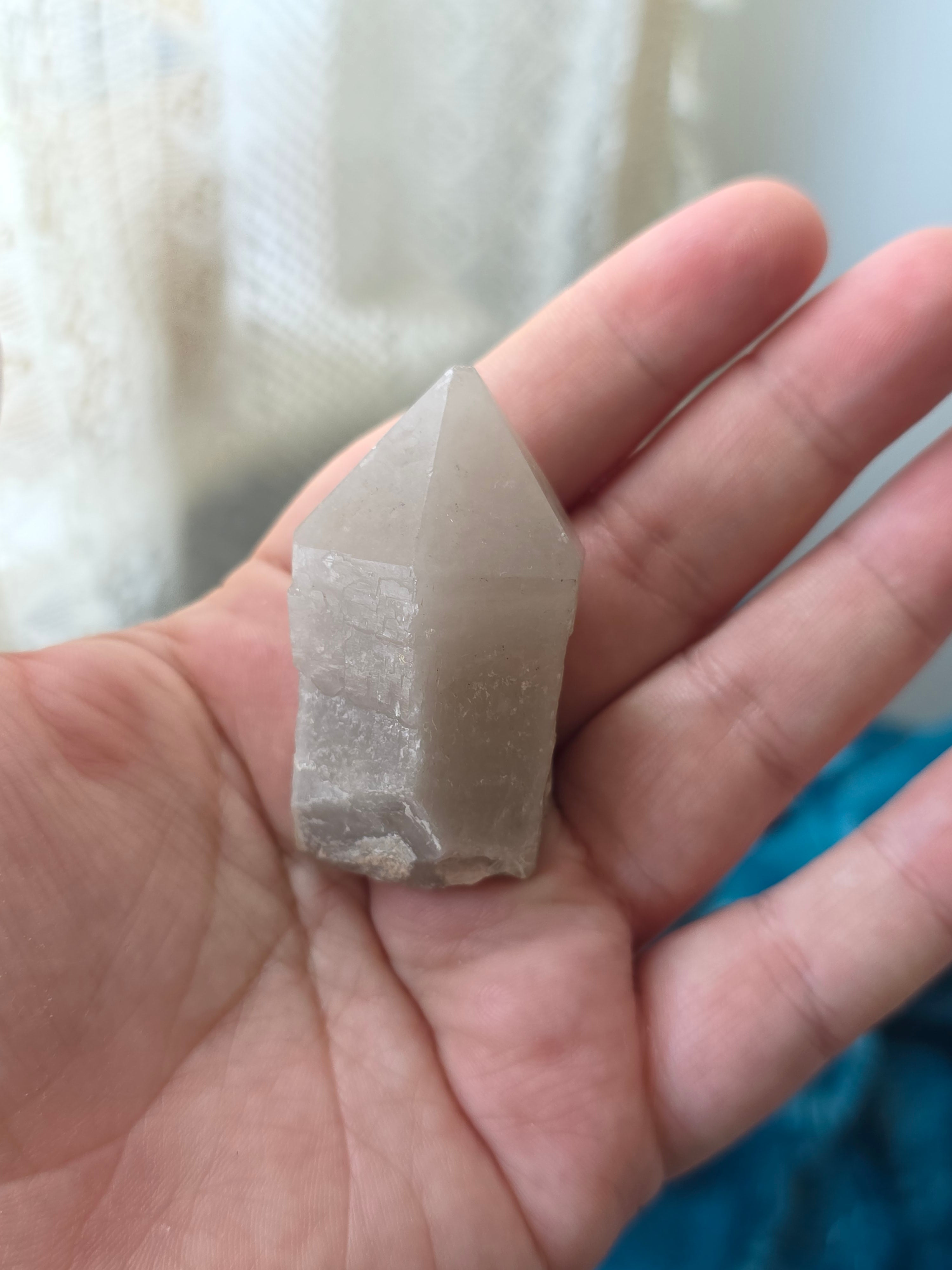Raw Quartz Point with Feldspar Matrix