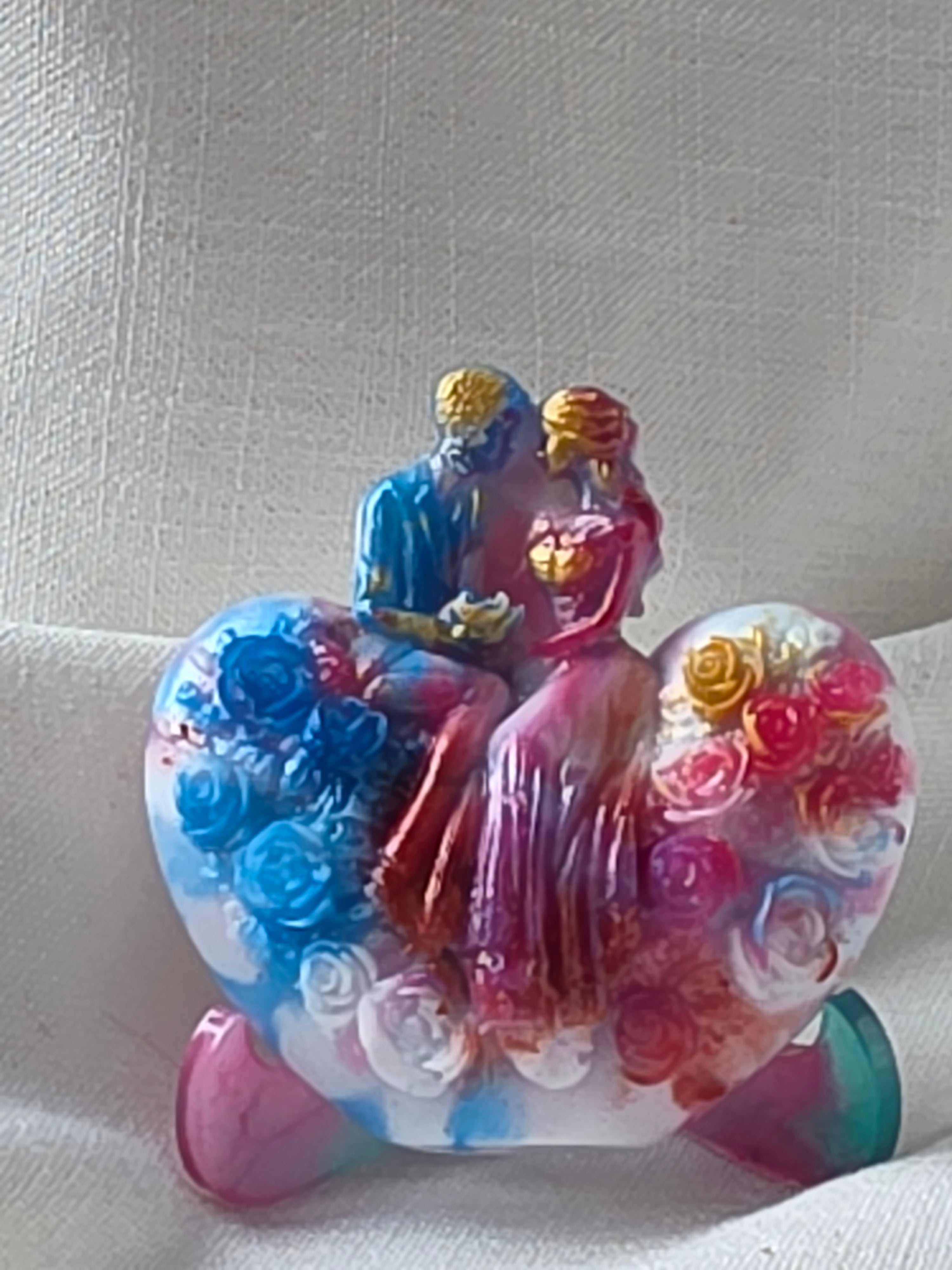 Union of Hearts – Handmade Resin Sculpture