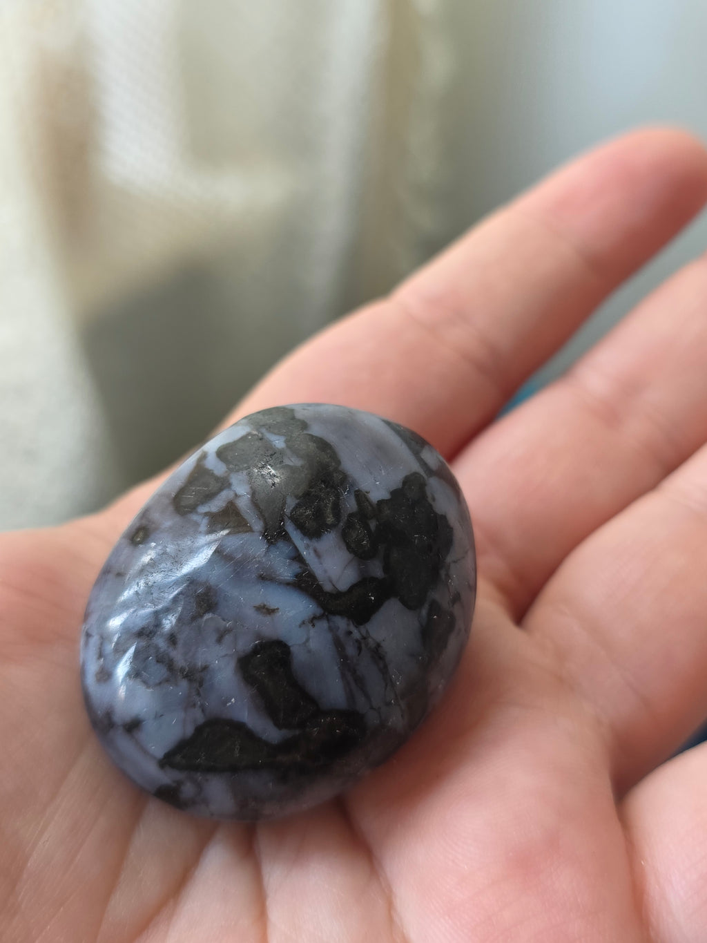 Merlinite (Indigo Gabbro) Tumble Stone