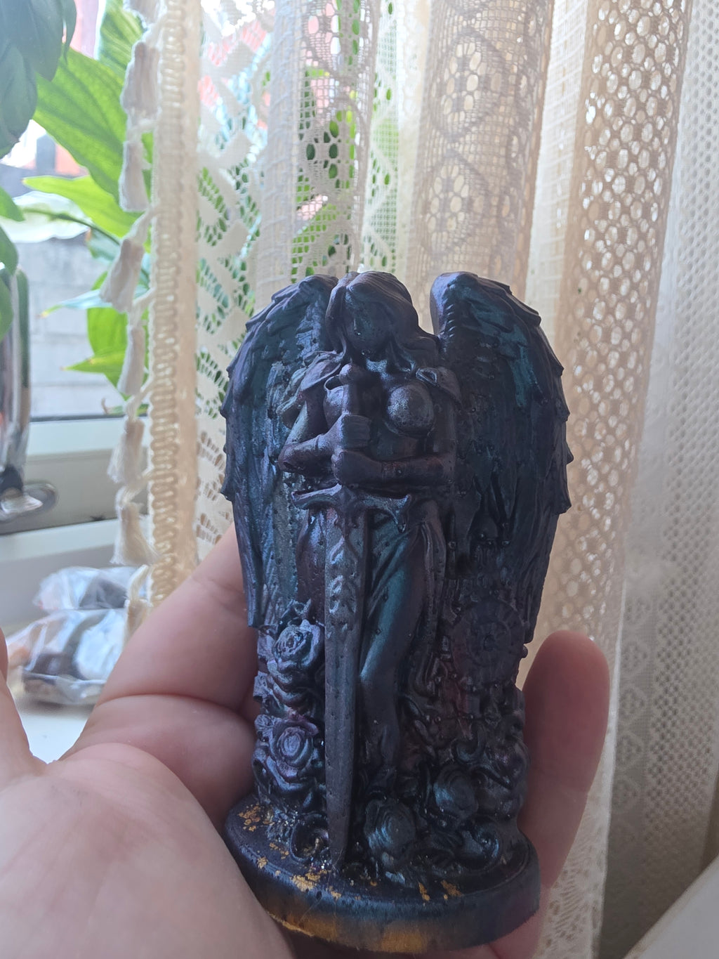 The Angel of Shadows | Handmade Resin Angel Statue | The Other Side Collection
