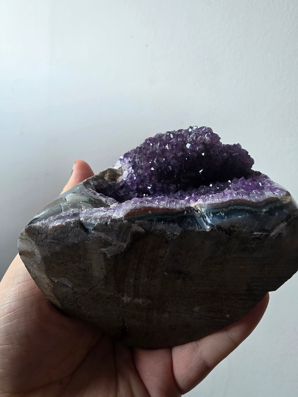 Natural Amethyst Geode Cave – Brazil | 1.285kg Collector Statement Piece